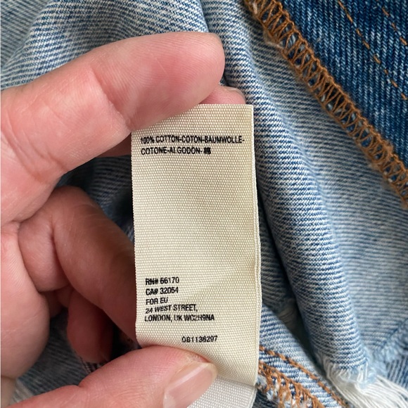 FREE PEOPLE We the Free Parker Wrap Denim Mini Skirt size 31 - Picture 8 of 9